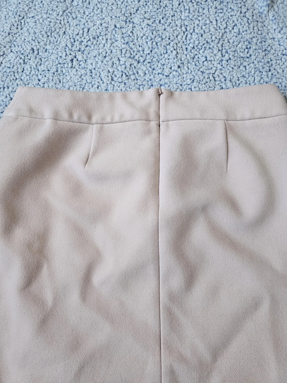 White House Black Market Blush Pink Mini Skirt with Side Zip